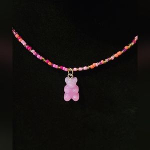 Gummy bear beaded necklace